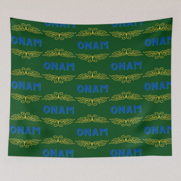 Item preview, Onam Indian Festival Yellow and Blue Ornaments Souvenir Gift idea for India Lovers designed and sold by ABWframk.