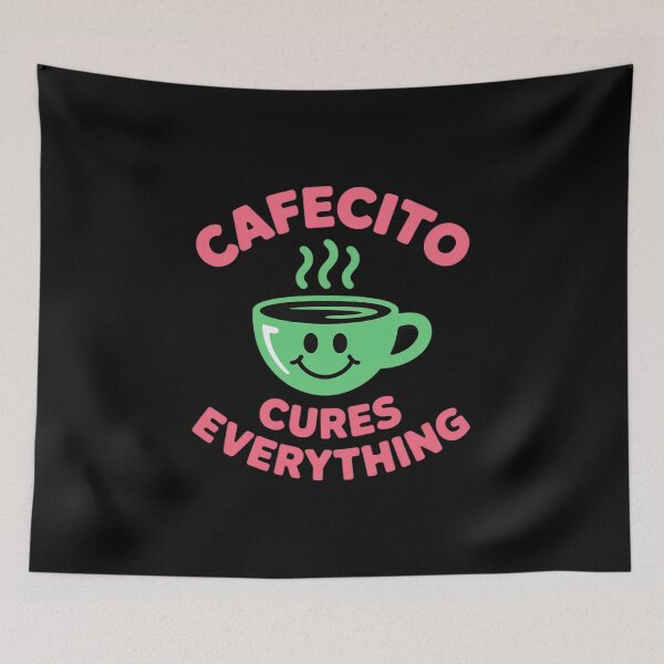 Item preview, CAFECITO CURES EVERYTHING NEON PINK LIME GREEN designed and sold by LeeEvans222.