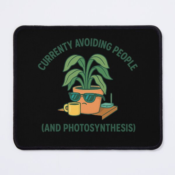 Item preview, Currently Avoiding People (And Photosynthesis) – Funny Plant Lover Design designed and sold by AddictiveDesign.