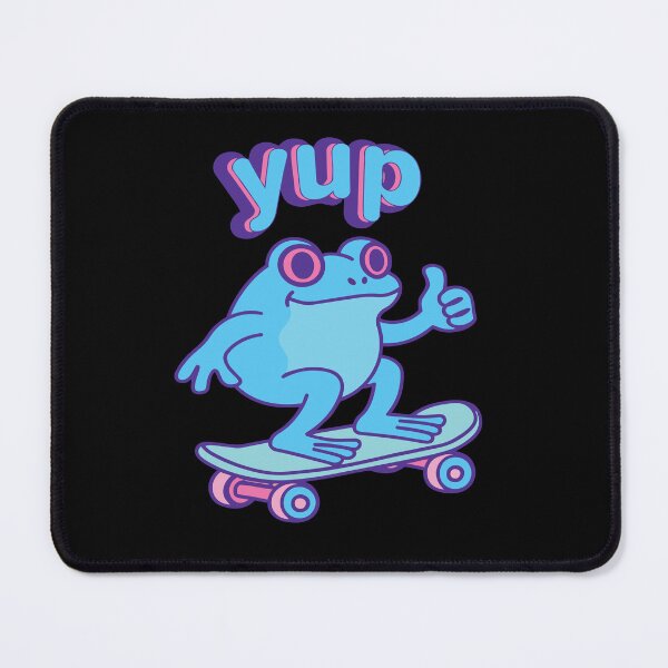 Item preview, Yup Frog - Funny Frog on Skateboard Saying Yup designed and sold by Wandoodle.