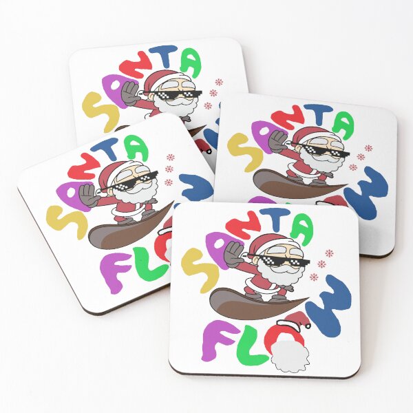 Item preview, Cool Santa Claus in Snowboard. Santa Flow Cartoon Colorful Meme designed and sold by Based History.