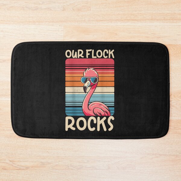 Item preview, Retro Flamingo Our Flock Rocks T-Shirt designed and sold by LashondaGreen89.