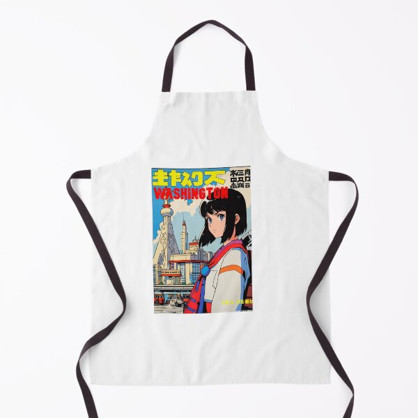 Item preview, Retro Anime Girl Cute Washington USA Travel 80s Design designed and sold by ANIMEX00.