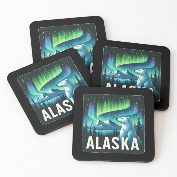 Item preview, Alaska Northern Lights Aurora Viewing Vacation Bear Alaska designed and sold by PunkNation-Arts.