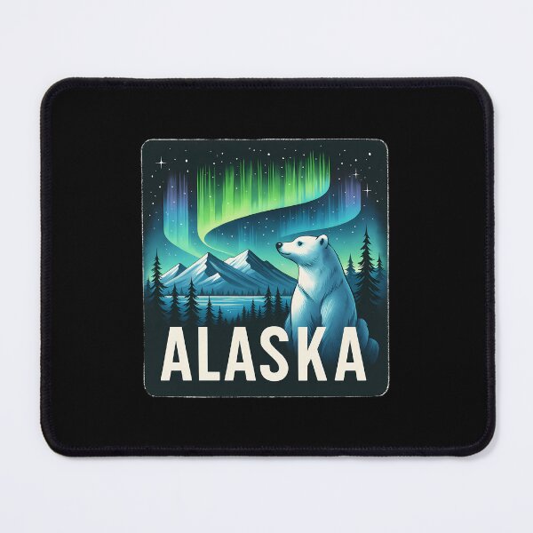 Item preview, Alaska Northern Lights Aurora Viewing Vacation Bear Alaska designed and sold by PunkNation-Arts.