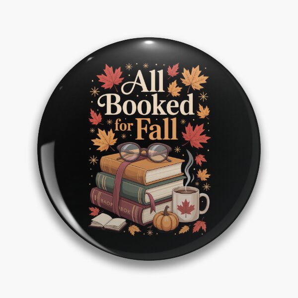 Item preview, All Booked for Fall Autumn Reading Cozy Bookish Fall Vibes designed and sold by PunkNation-Arts.