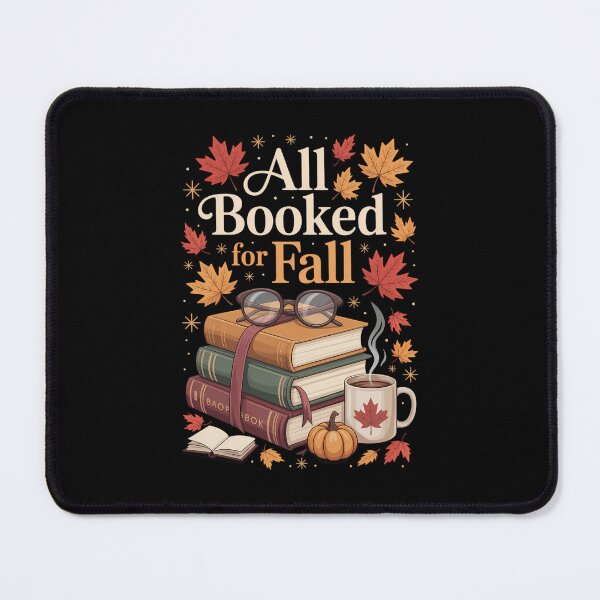Item preview, All Booked for Fall Autumn Reading Cozy Bookish Fall Vibes designed and sold by PunkNation-Arts.