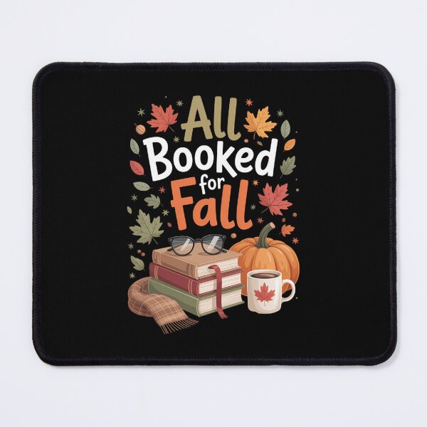 Item preview, All Booked for Fall Books Coffee Fall Leaves Pumpkins Autumn designed and sold by PunkNation-Arts.