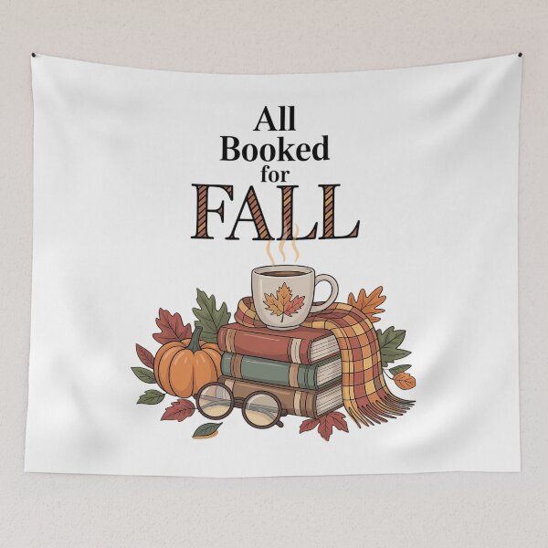 Item preview, All Booked For Fall, Cute Book Lover, Fall Season designed and sold by PunkNation-Arts.