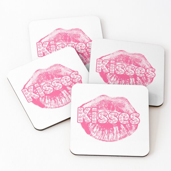 Item preview, Hot Pink Lips and Kisses Graphic designed and sold by TheRosyCanvas.