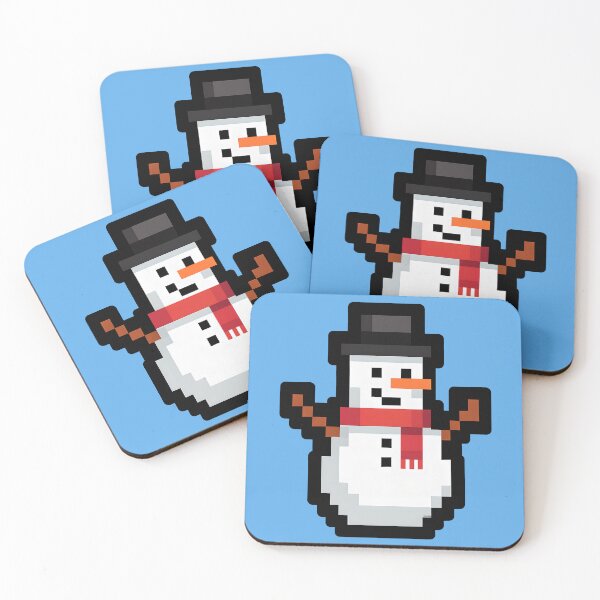 Item preview, Pixel Snowman Retro 8 Bit Winter Holiday designed and sold by StickaTime.