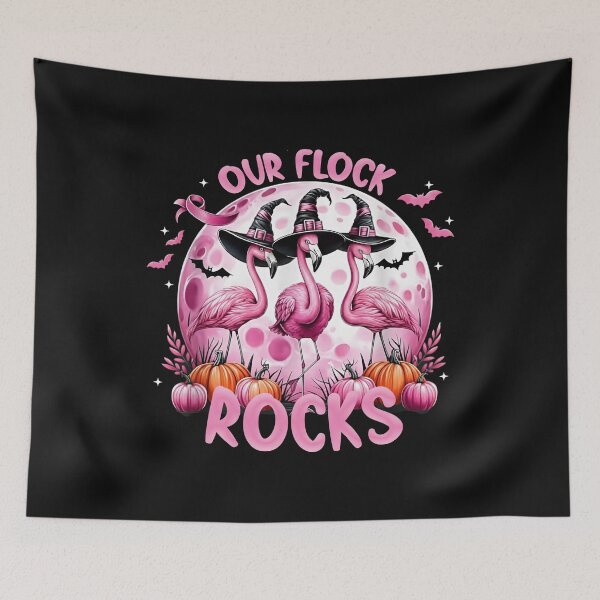Item preview, Halloween Flamingo Our Flock Rocks Shirt designed and sold by LashondaGreen89.