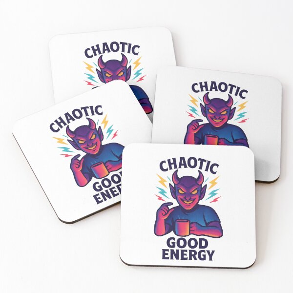 Item preview, Chaotic Good Energy – Funny Devil Coffee Design designed and sold by AddictiveDesign.