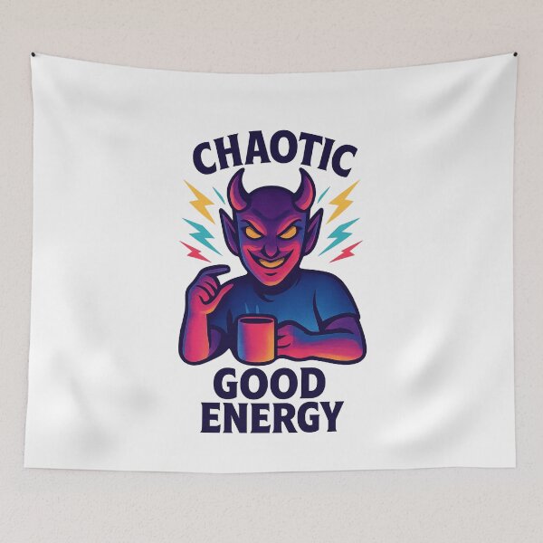 Item preview, Chaotic Good Energy – Funny Devil Coffee Design designed and sold by AddictiveDesign.