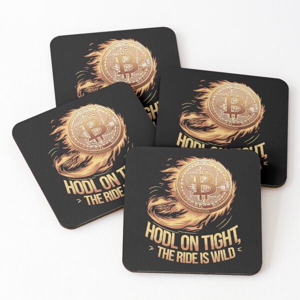 Item preview, HODL On Tight The Ride Is Wild Bitcoin Design designed and sold by Bliss Find And Design.