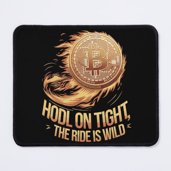 Item preview, HODL On Tight The Ride Is Wild Bitcoin Design designed and sold by Bliss Find And Design.