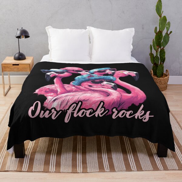 Item preview, Cool Flamingo Squad Our Flock Rocks Shirt designed and sold by LashondaGreen89.
