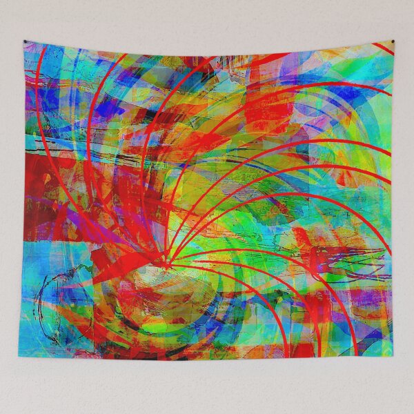 Item preview, Red Spiral Abstract designed and sold by ViaARTfactory.