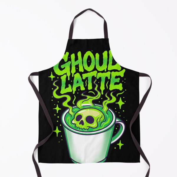 Item preview, Ghoul Latte – Caffeine From Beyond | Creepy Cute Coffee Art designed and sold by October Forever.
