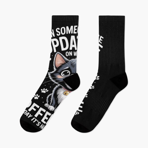 Item preview, Can Someone Please Update Me On Funny Black Cat designed and sold by JonBarnes22.