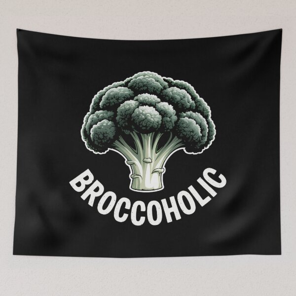 Item preview, Broccoholic Vegetable Vegan Broccoli designed and sold by PunkNation-Arts.