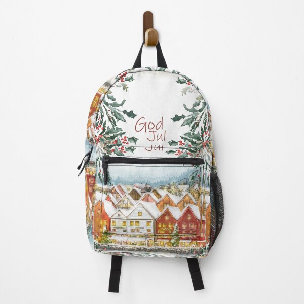 Item preview, God Jul – Bryggen Bergen Christmas Art designed and sold by Grind107.