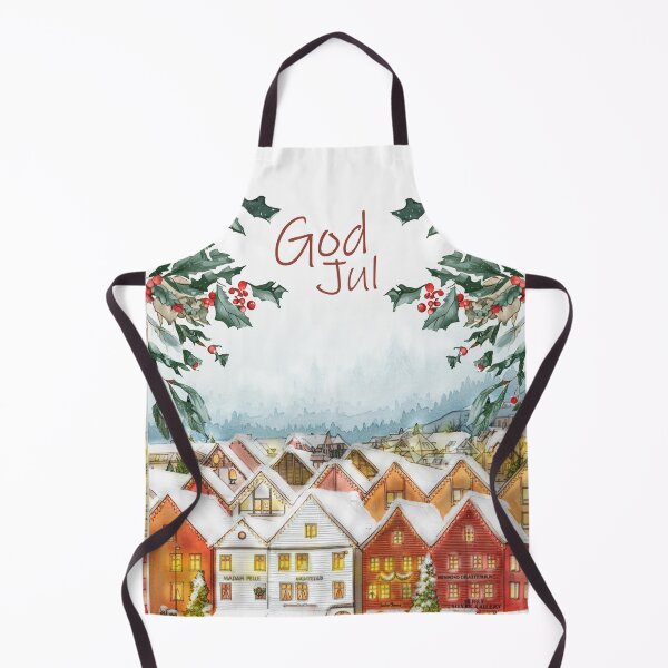 Item preview, God Jul – Bryggen Bergen Christmas Art designed and sold by Grind107.