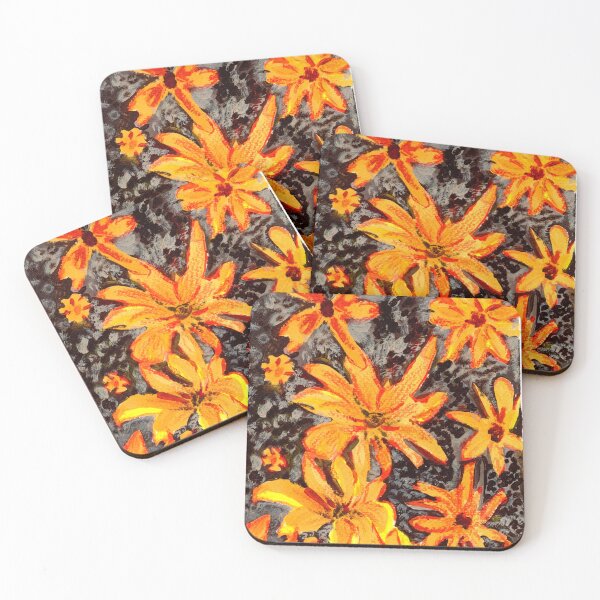 Item preview, Yellow Flowers in a Dark Background designed and sold by easytoprint.