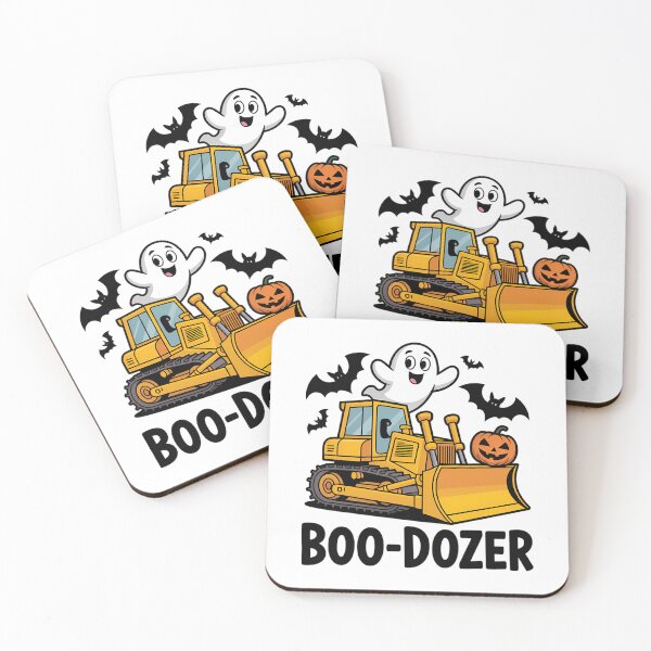 Artikelvorschau, Bulldozer Halloween Boo Dozer Bau-LKW entworfen und verkauft von PunkNation-Arts.