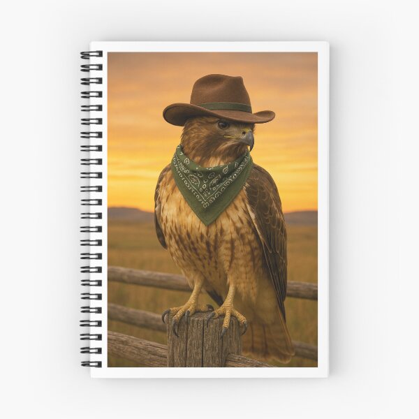 Item preview, Red Tail Cowboy Hawk designed and sold by Tridentulus.