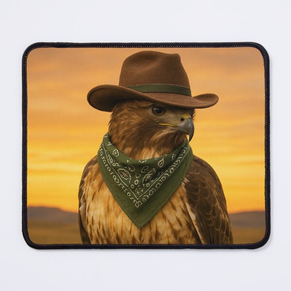 Item preview, Red Tail Cowboy Hawk designed and sold by Tridentulus.