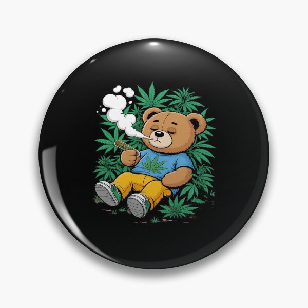 Artikelvorschau, Cannabisblätter - Teddy raucht einen Joint entworfen und verkauft von JulienAureo.