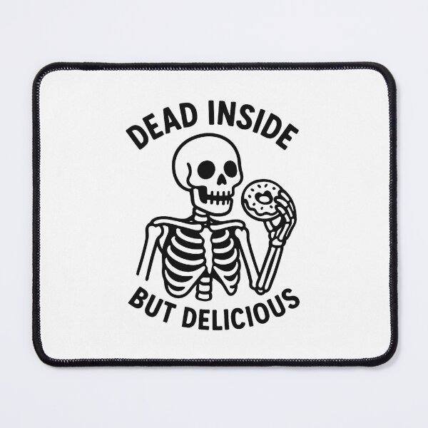 Item preview, Dead Inside but Delicious – Funny Skeleton Donut Design designed and sold by Dream Machine.