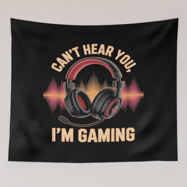 Item preview, Can't Hear You I'm Gaming Funny Headset Gamer console or PC designed and sold by JulienAureo.