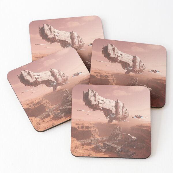Item preview, Martian Colony: Grand Arrival Over Canyon Base designed and sold by zzz888.