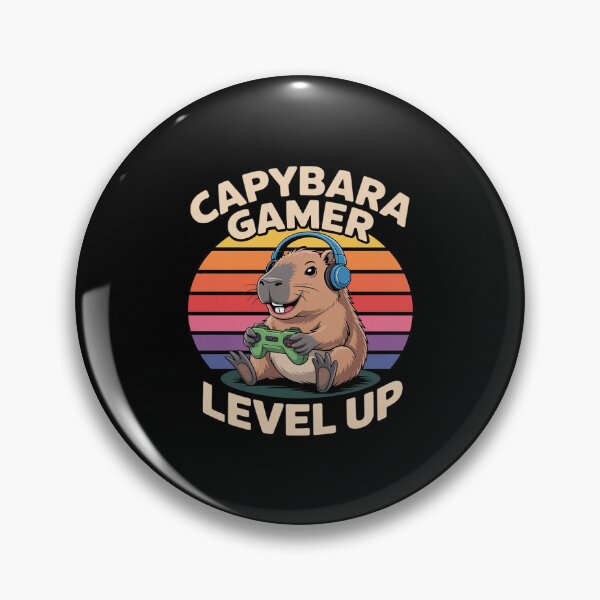 Item preview, Capybara Gamer Funny Level Up designed and sold by JulienAureo.
