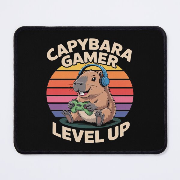 Item preview, Capybara Gamer Funny Level Up designed and sold by JulienAureo.