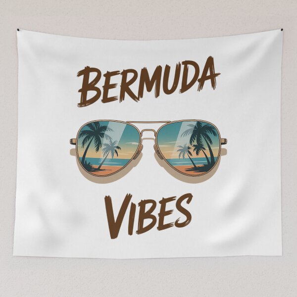 Item preview, Bermuda Vibes Tropical Island Palm Tree Sunset Sunglasses designed and sold by HellD3vil-Art.