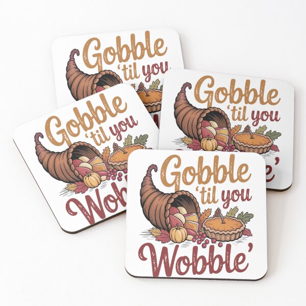 Item preview, gobble til you wobble turkey thanksgiving designed and sold by VladoZork.