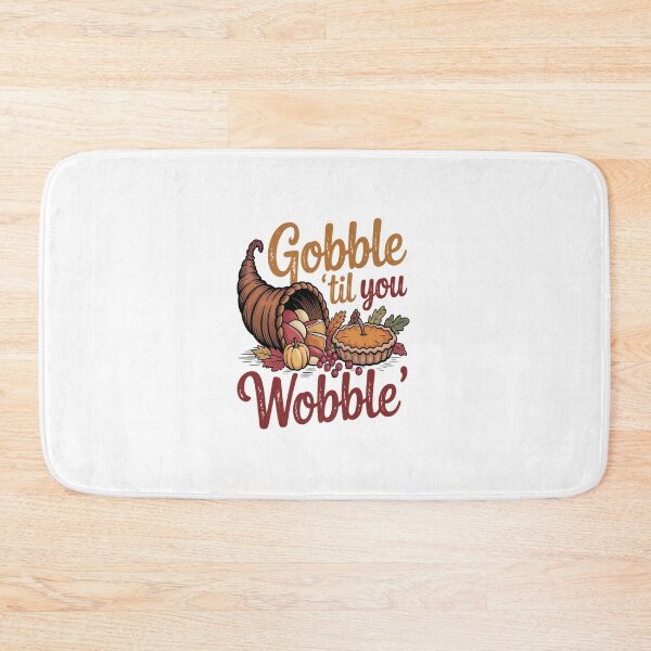 Item preview, gobble til you wobble turkey thanksgiving designed and sold by VladoZork.