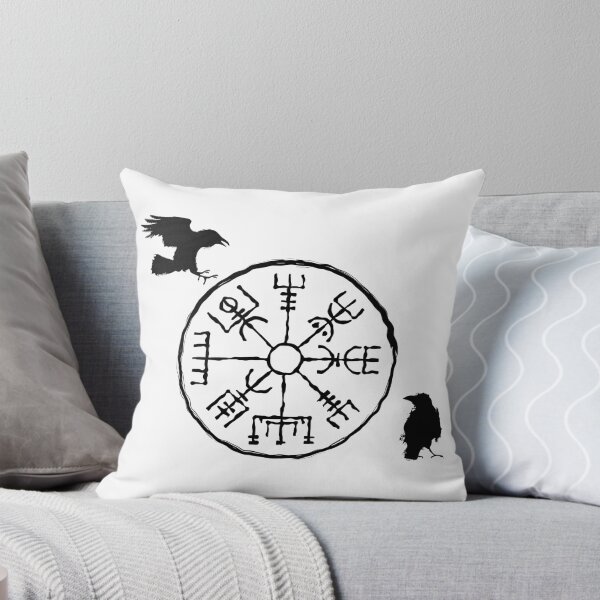Item preview, Hugin y Munin, runa Vegvisir designed and sold by jacksrabbit.