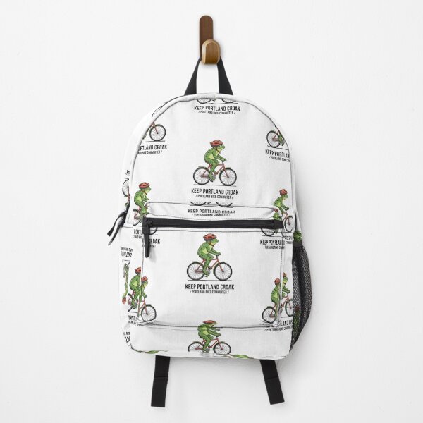 Item preview, Keep Portland Croak! Bicycle Commuter Frog | Funny PDX Bike Rider designed and sold by Sitred123.