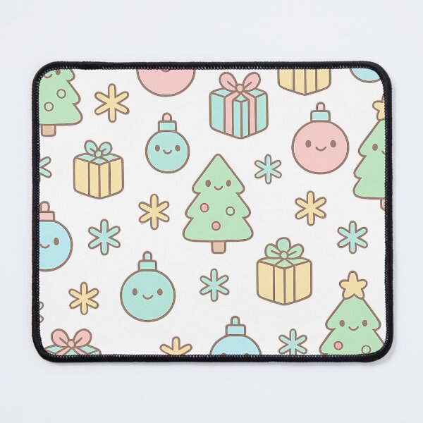 Item preview, Cute Pastel Christmas Icons Pattern designed and sold by mhose3.