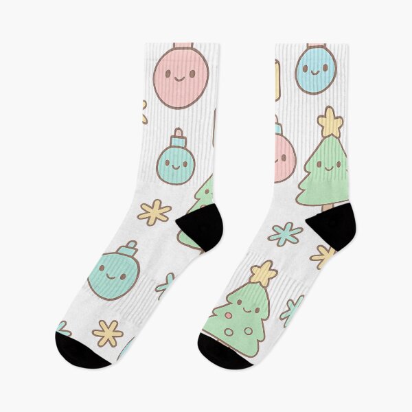 Item preview, Cute Pastel Christmas Icons Pattern designed and sold by mhose3.
