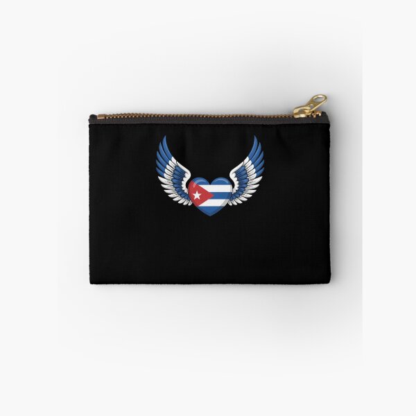 Item preview, Cuban Heart with Angel Wings in Flag Colors designed and sold by snowry.