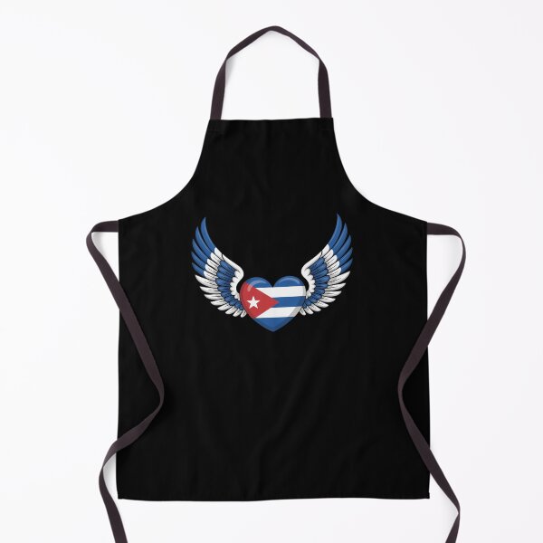 Item preview, Cuban Heart with Angel Wings in Flag Colors designed and sold by snowry.