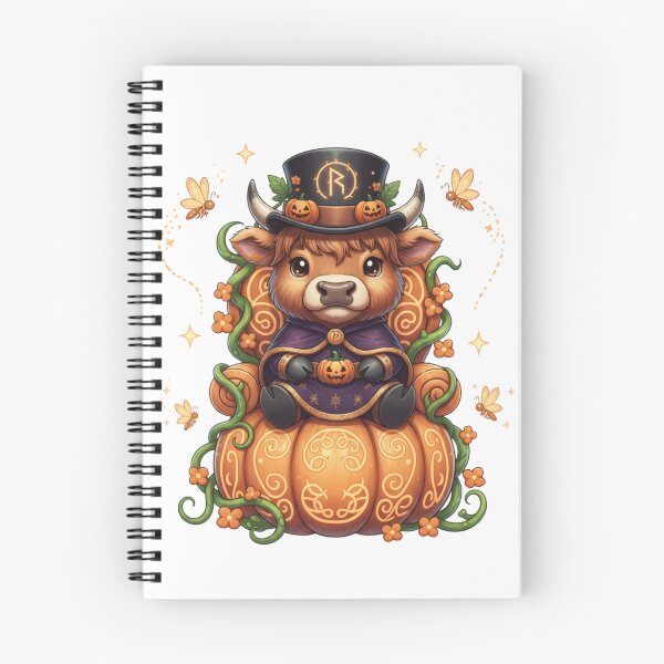 Item preview, Adorable Baby Ox Wizard on Jack-O-Lantern Throne designed and sold by DisignByPrince.