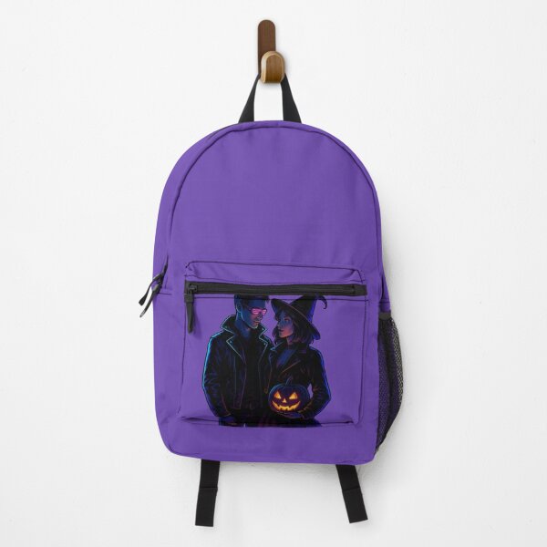 Item preview, Cyberpunk Halloween Couple – Futuristic Neon Love Art designed and sold by Fishbotstudio.