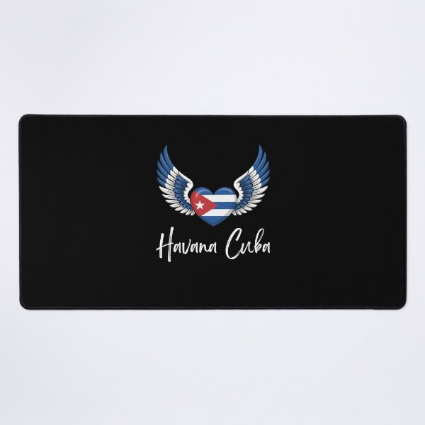 Item preview, Havanna Cuba Heart with Angel Wings in Cuban Flag Colors designed and sold by snowry.