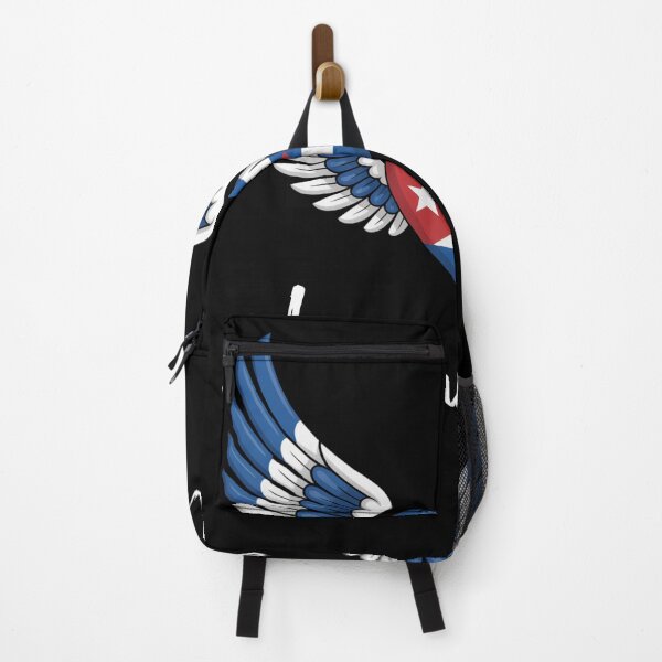 Item preview, Havanna Cuba Heart with Angel Wings in Cuban Flag Colors designed and sold by snowry.
